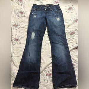 Women's Dark Blue Flare Jeans
